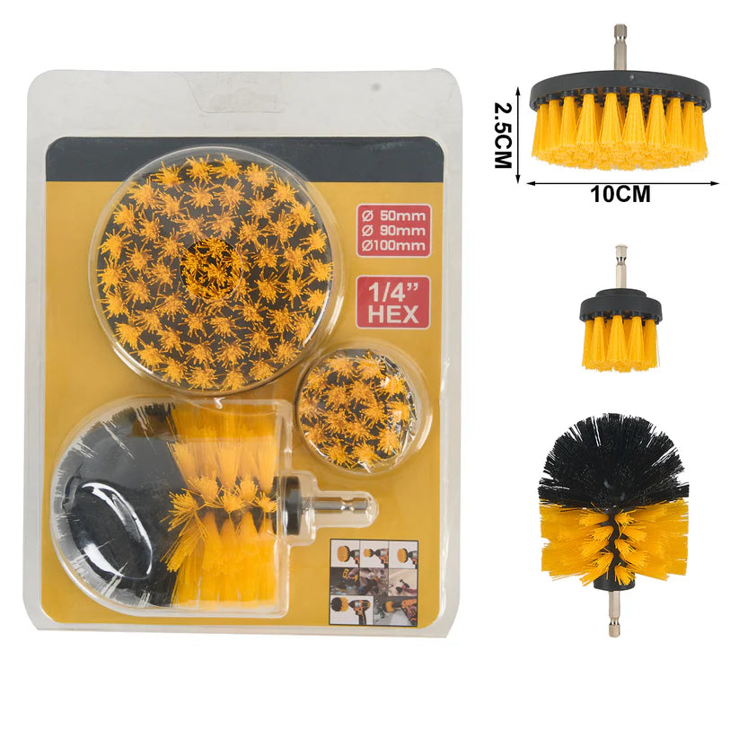 Juego De Cepillos Para Taladro 3 Piezas Dewinner DW-SZ3JT