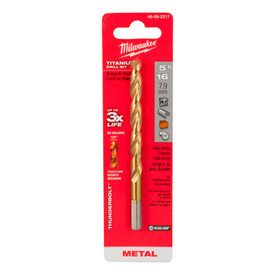 Broca De Titanio 5/16" Thunderbolt Milwaukee 48-89-2217
