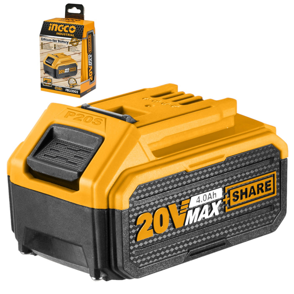 Batería para herramientas Ingco Li-ion 20v 4.0Ah FBLI2002