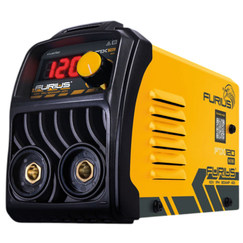 Soldadora Inversora Furius Fix 121 Mini 120amp 110v FIX 120 FW120M