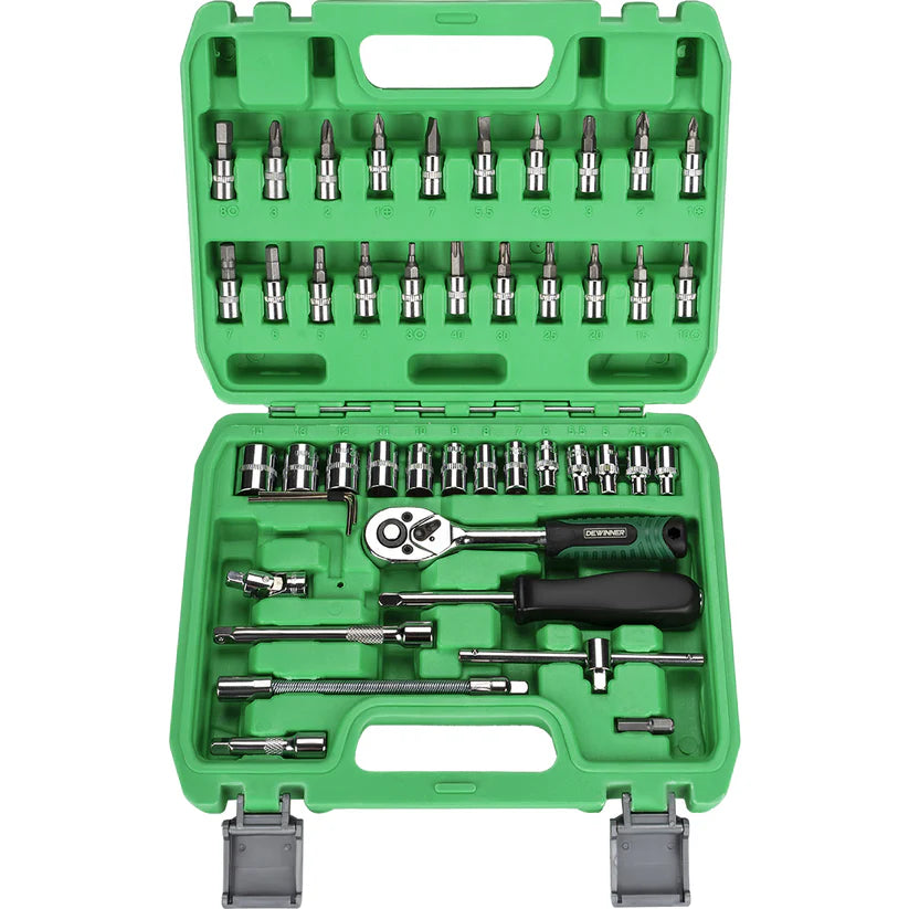 Juego de herramientas Autocle Mando 1/4" 46 piezas Dewinner DW-46JT