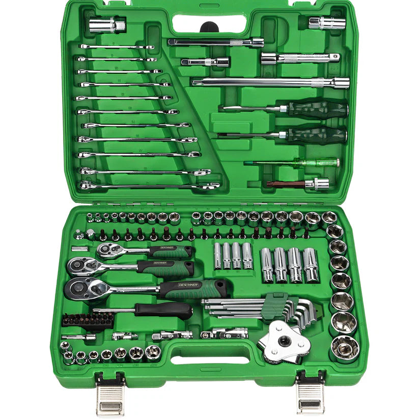 Juego de herramientas Autocle Mando 1/4"-3/8" 1/2" 121 piezas Dewinner DW-121JT