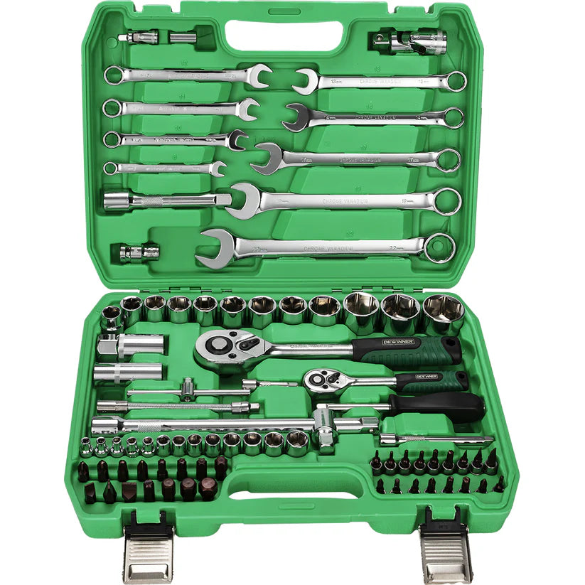 Juego de herramientas Autocle Mando 1/4"-1/2" 82 piezas Dewinner DW-82JT