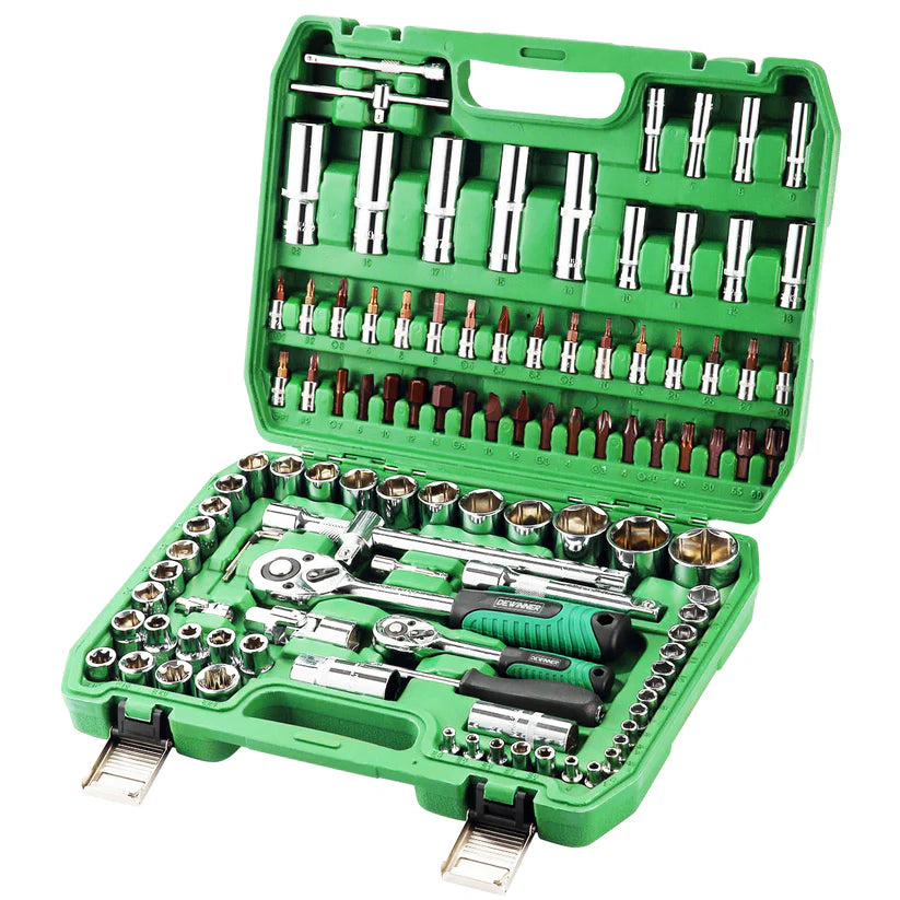 Juego de herramientas Autocle Mando 1/4"-1/2" 108 piezas Dewinner DW-108JT