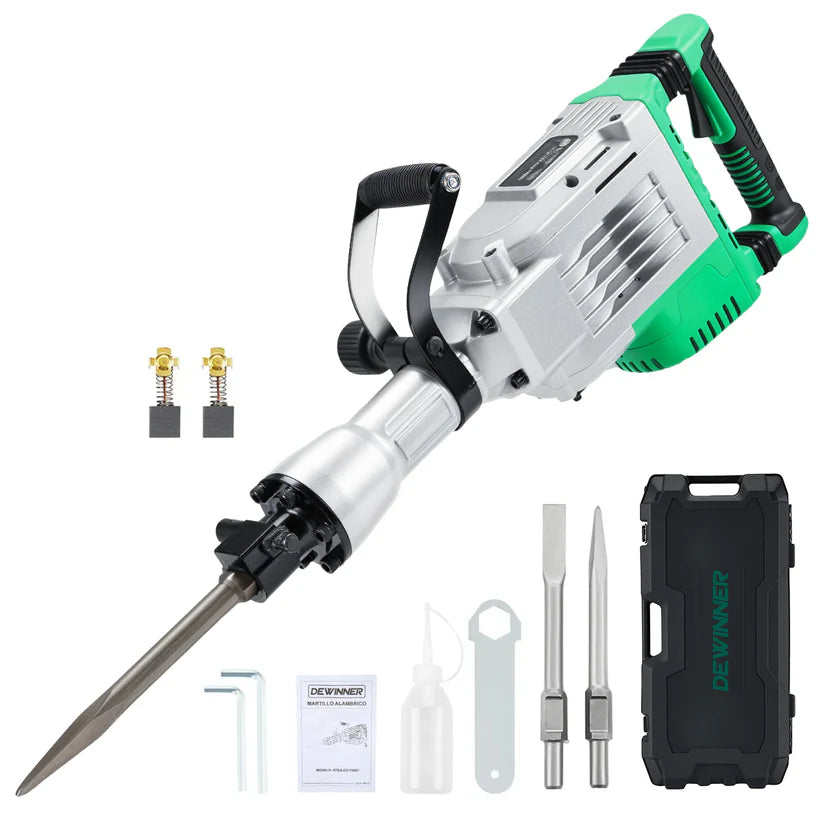Martillo Demoledor Hex 1,700w 110V 60j 1900Gpm Dewinner DW-107HC