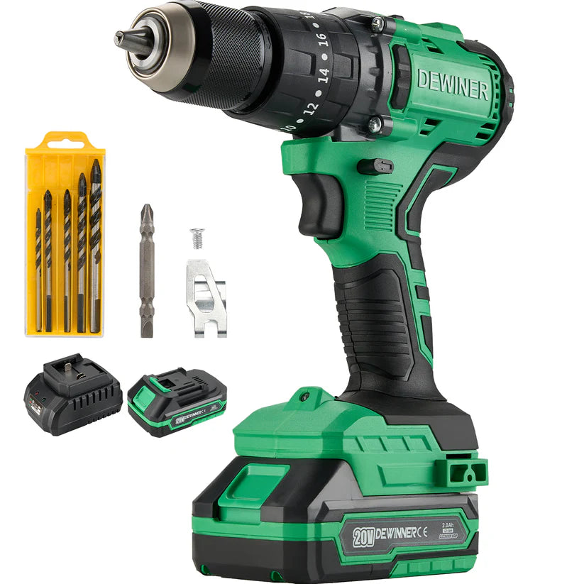 Taladro Rotomartillo Inalambrico Dewinner 1/2" 20v Brushless DW-912