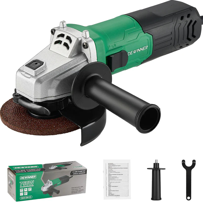 Esmeriladora 750W 4-1/2 Pulg Profesional Dewinner DW-35