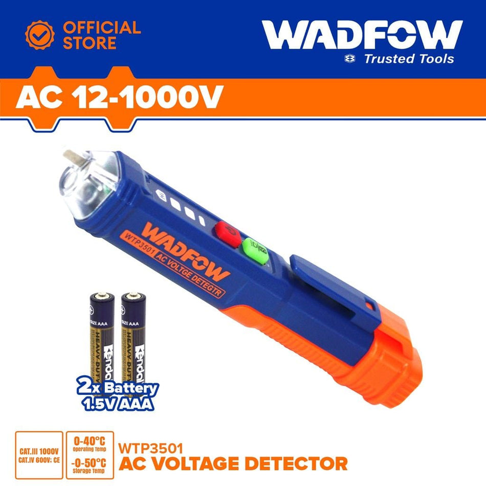 Detector De Voltaje Ac 12-1000v Wadfow WTP3501