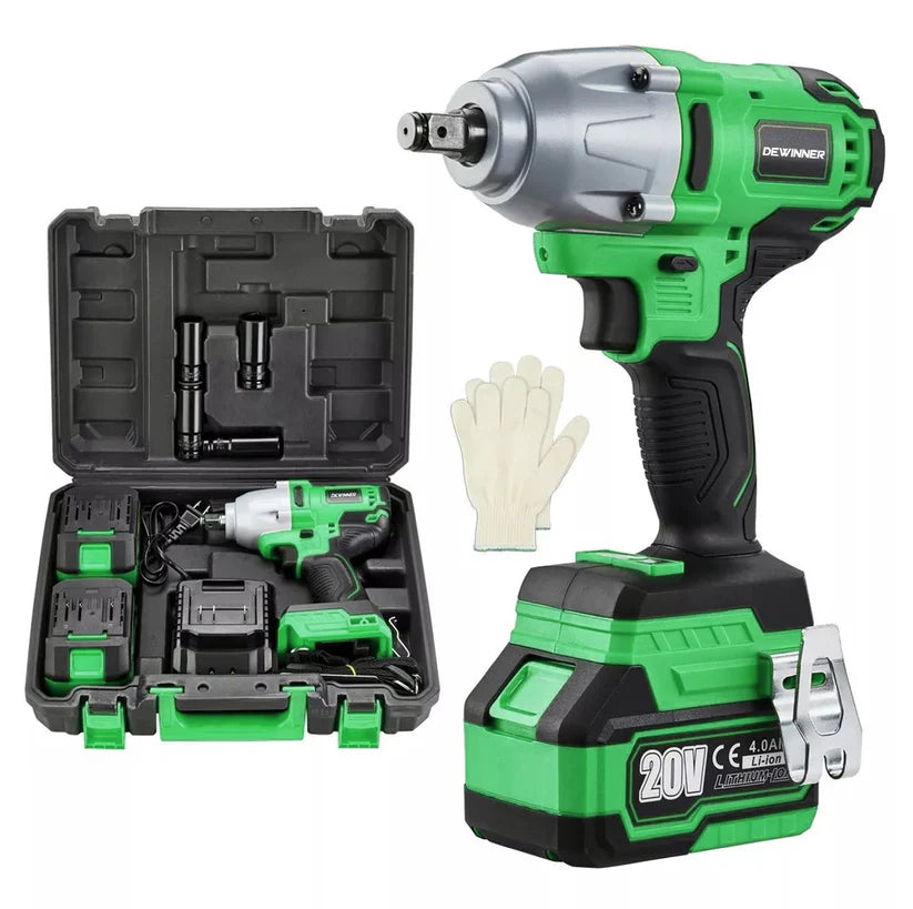Llave De Impacto Inalambrica de 1/2" Brushless 600Nm Dewinner DW-3758