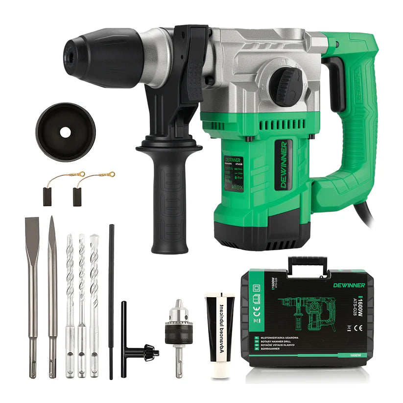 Taladro Rotomartillo Sds Plus 1,600w 5j Dewinner ATS-G28