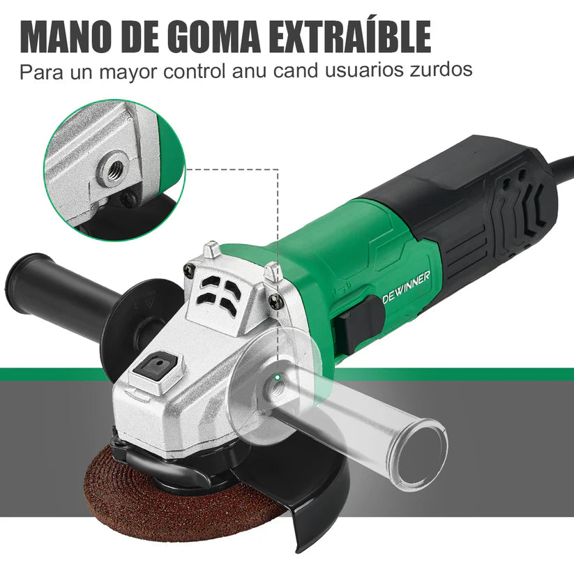 Esmeriladora 750W 4-1/2 Pulg Profesional Dewinner DW-35