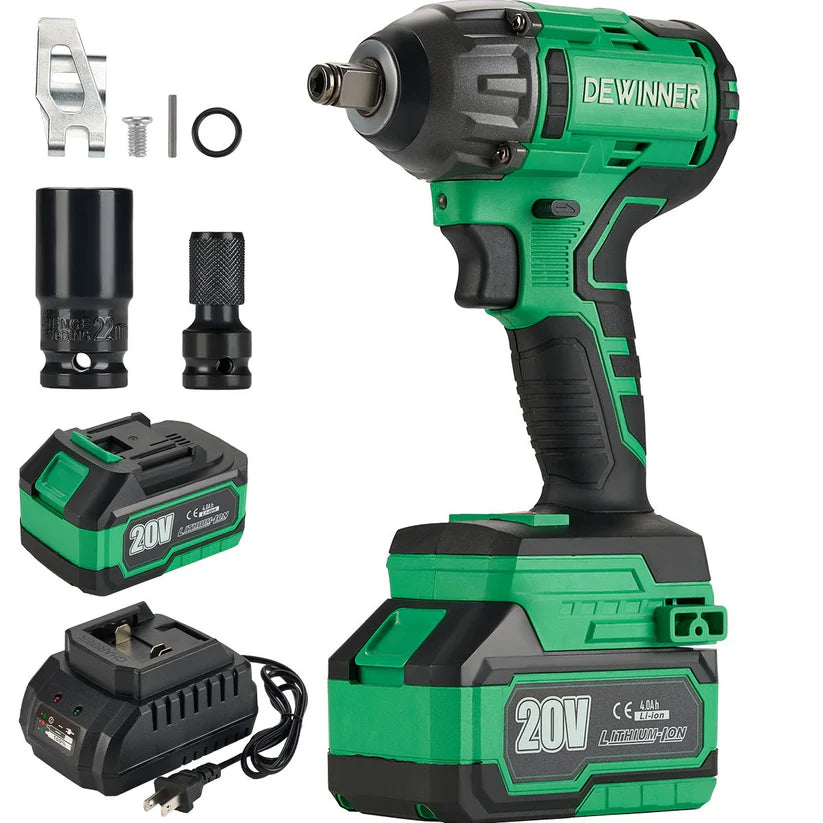 Llave De Impacto Inalambrica de 1/2" Brushless 320Nm Dewinner DW-3722
