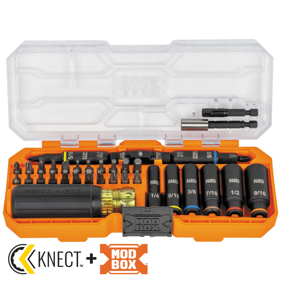 KLEIN TOOLS 32502HD Desarmador y Dados De Impacto KNECT Estuche 41 Pz