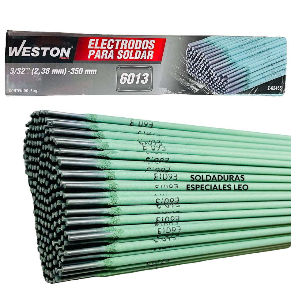Soldadura Electrodo 6013 3/32" 1Kg Weston Z-62455