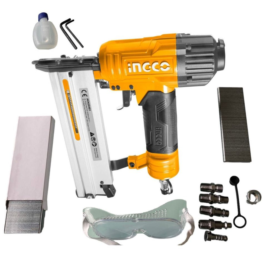 Engrapadora Y Clavadora Neumatica 2 En 1 60-100 psi Ga18 Ingco ACN50401