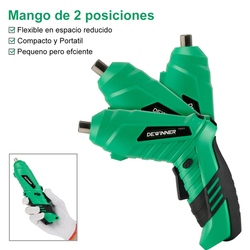 Atornillador Inalambrico Compacto 1/4" Hex 3.6v 46 Accesorios DW-LSP319