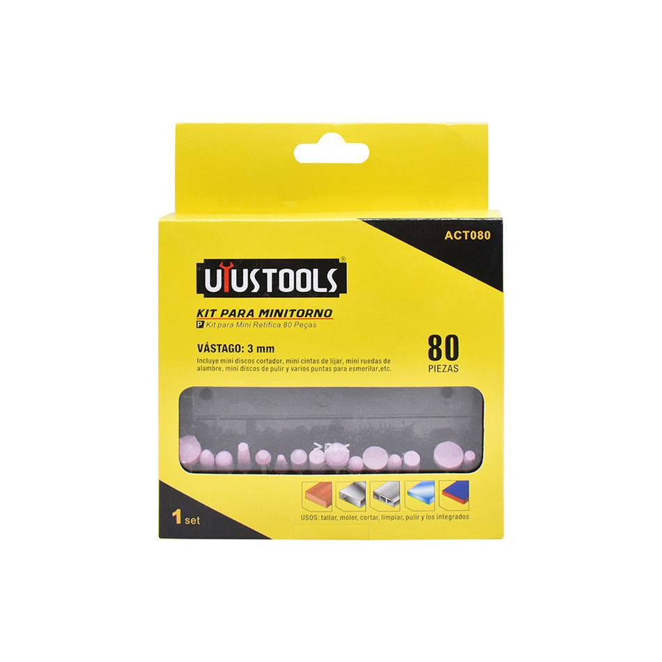 Kit De Accesorios Para Mototool Dremel 80Pz Uyustools ACT080