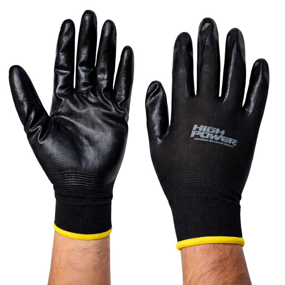 Guantes De Nitrilo Mediano HIGH POWER GJ-1009