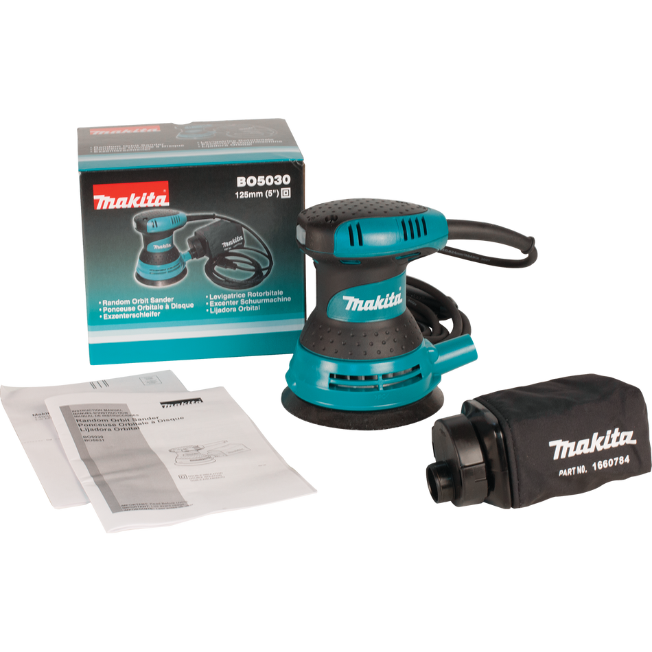 Lijadora Orbital 5 Pulg 300W 12,000Rpm Makita BO5030