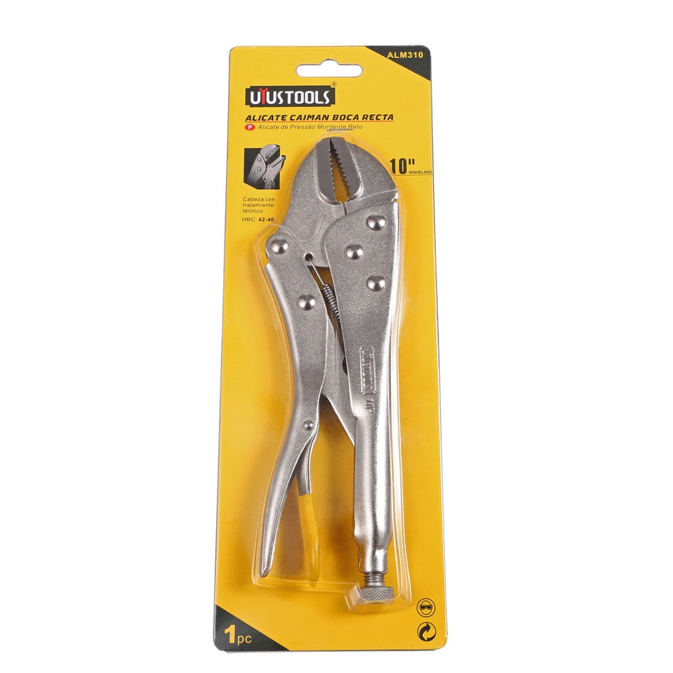 Pinza De Presión 10" Mordaza Recta Uyustools ALM310