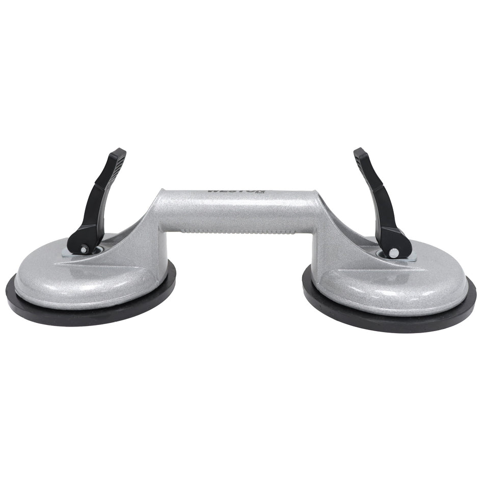 Ventosa para vidrio de aluminio 2 Copas Cap.100Kg Weston C-02163