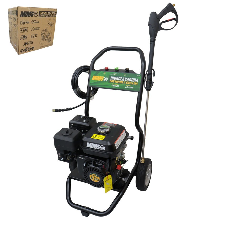 Hidrolavadora A Gasolina 2200Psi 6.5Hp 7.5L/Min Mims CW-124