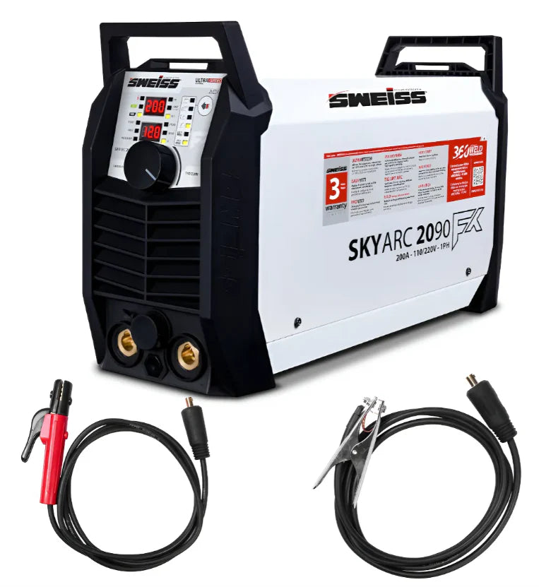 Soldadora Inversora Sweiss Skyarc 2090 Fx Heavy Duty 200amp 110/220v