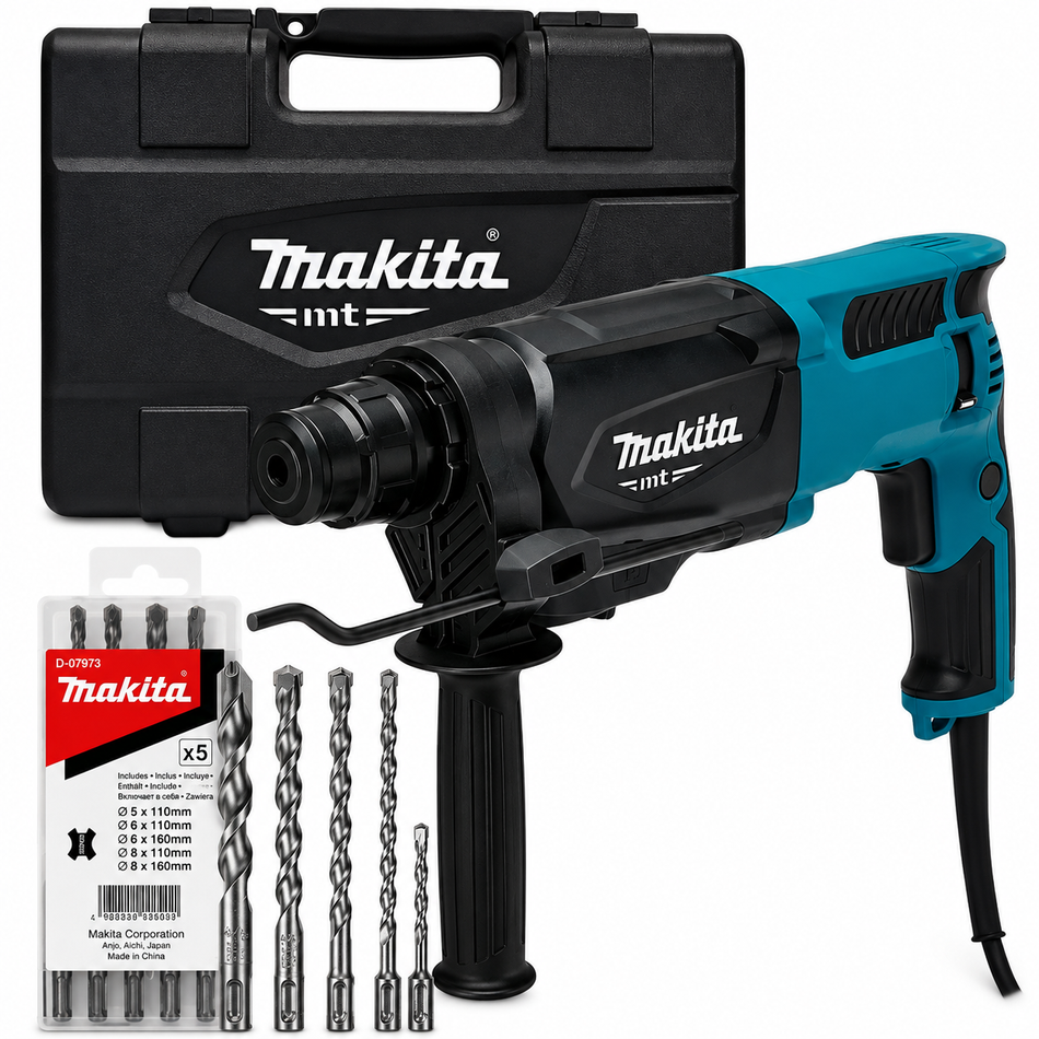 Rotomartillo Makita M8701B Sds Plus 800W + Juego De 5 Brocas