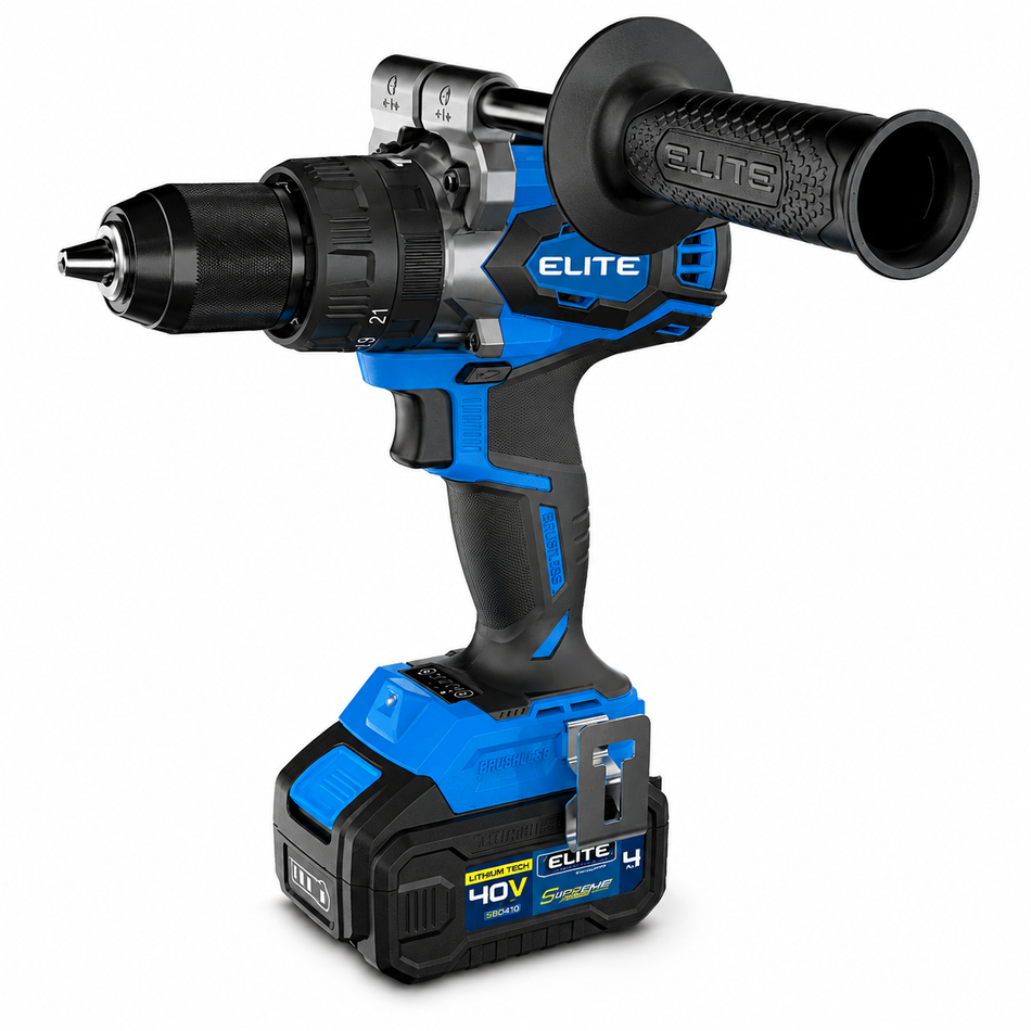 Taladro Rotomartillo Inalambrico Elite SBTP40150 1/2" 40V 150Nm Brushless Industrial