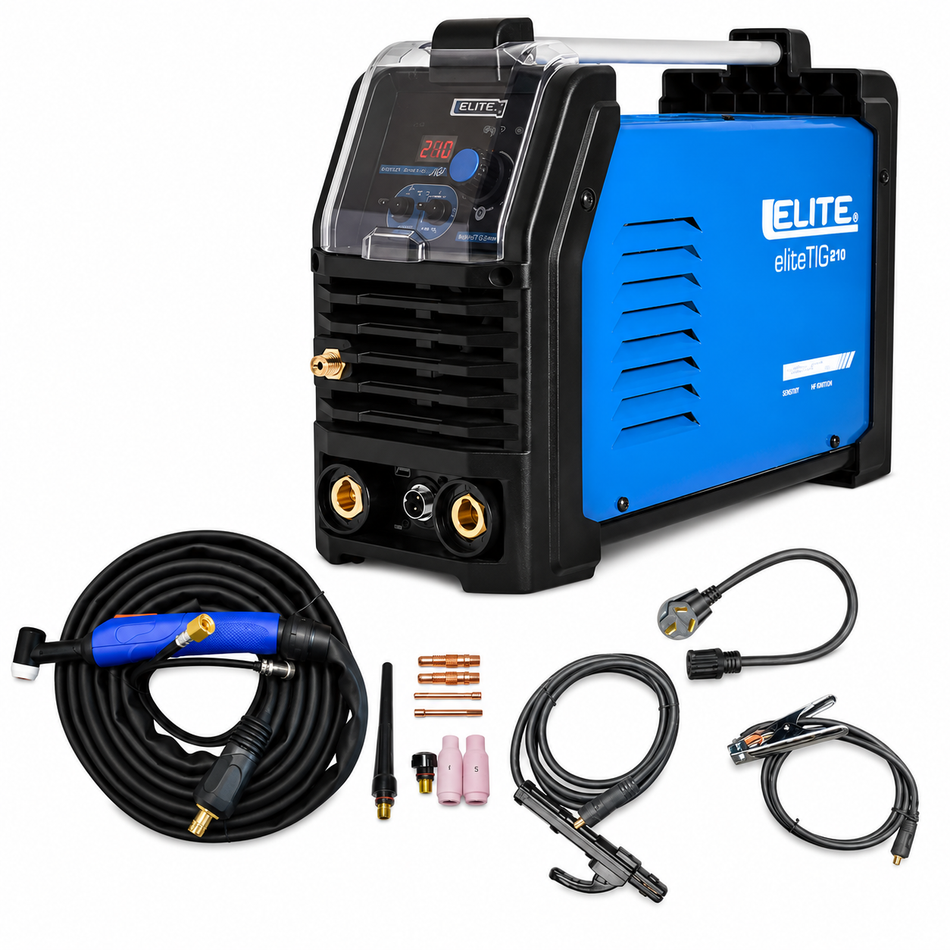Soldadora Inversora Elite TIG 210 SI9210DT 210Amp 110/220V HF Alta Frecuencia