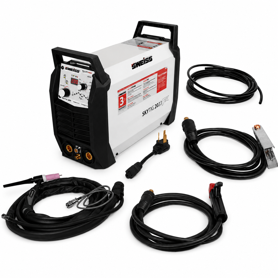 Soldadora Inversora Sweiss SKYTIG 2033 FX SWT2033 200A 110/220V Alta Frecuencia HF