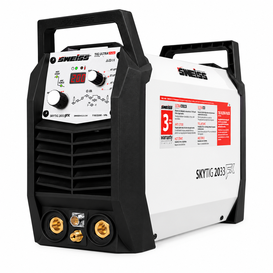 Soldadora Inversora Sweiss SKYTIG 2033 FX SWT2033 200A 110/220V Alta Frecuencia HF