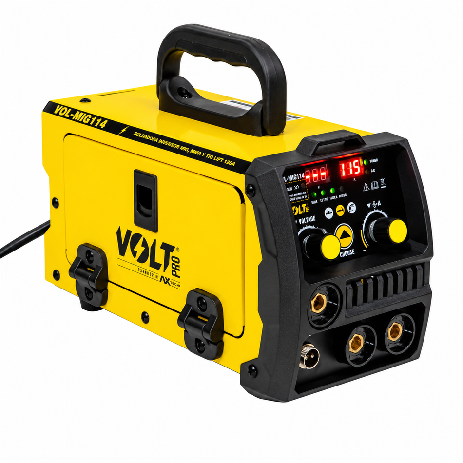 VOL-MIG114 Soldadora De Microalambre Inversora Volt 120A 110V