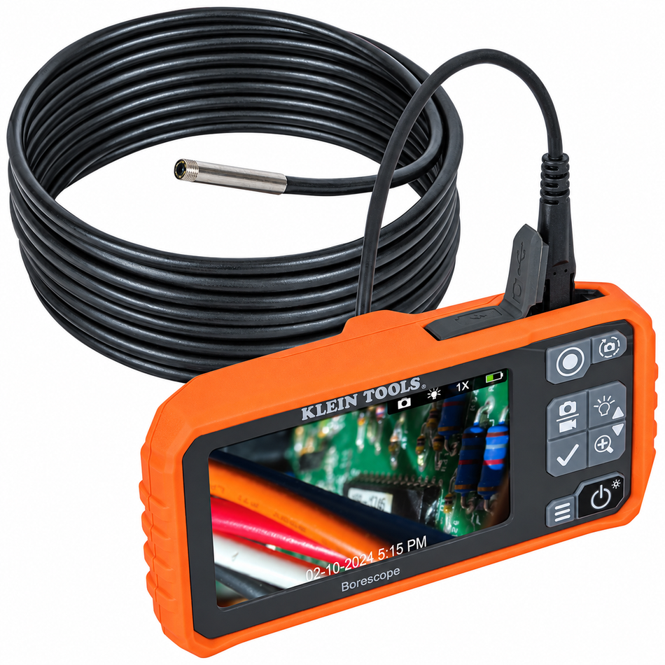 Boroscopio Klein Tools ET17 Endoscopio Uso General Lcd A Color 4.3"