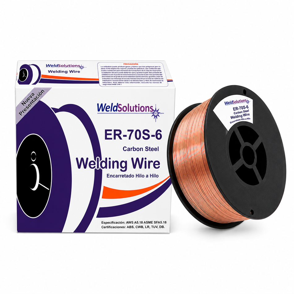 Soldadura De Micralambre ER70S-6 1Kg 0.035" 0.9mm Solido Weld Solutions