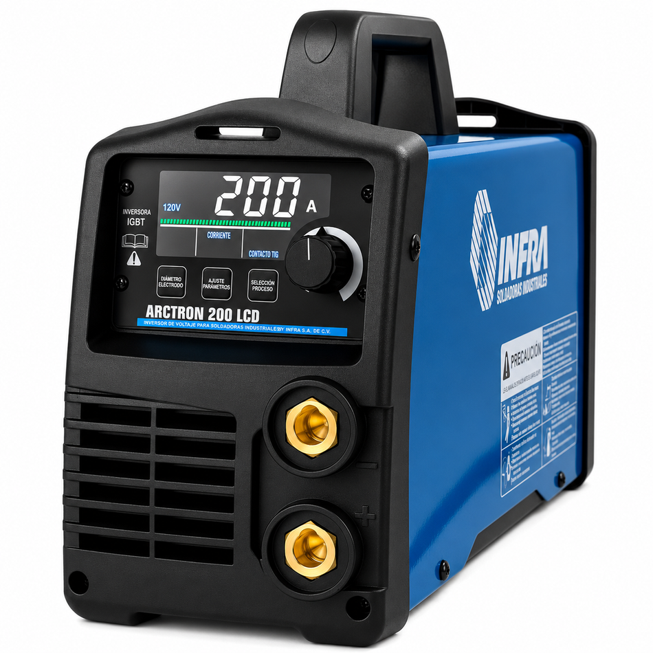 Soldadora Inversora Infra 200A ARCTRON 200 LCD 110/220V MMA/TIG