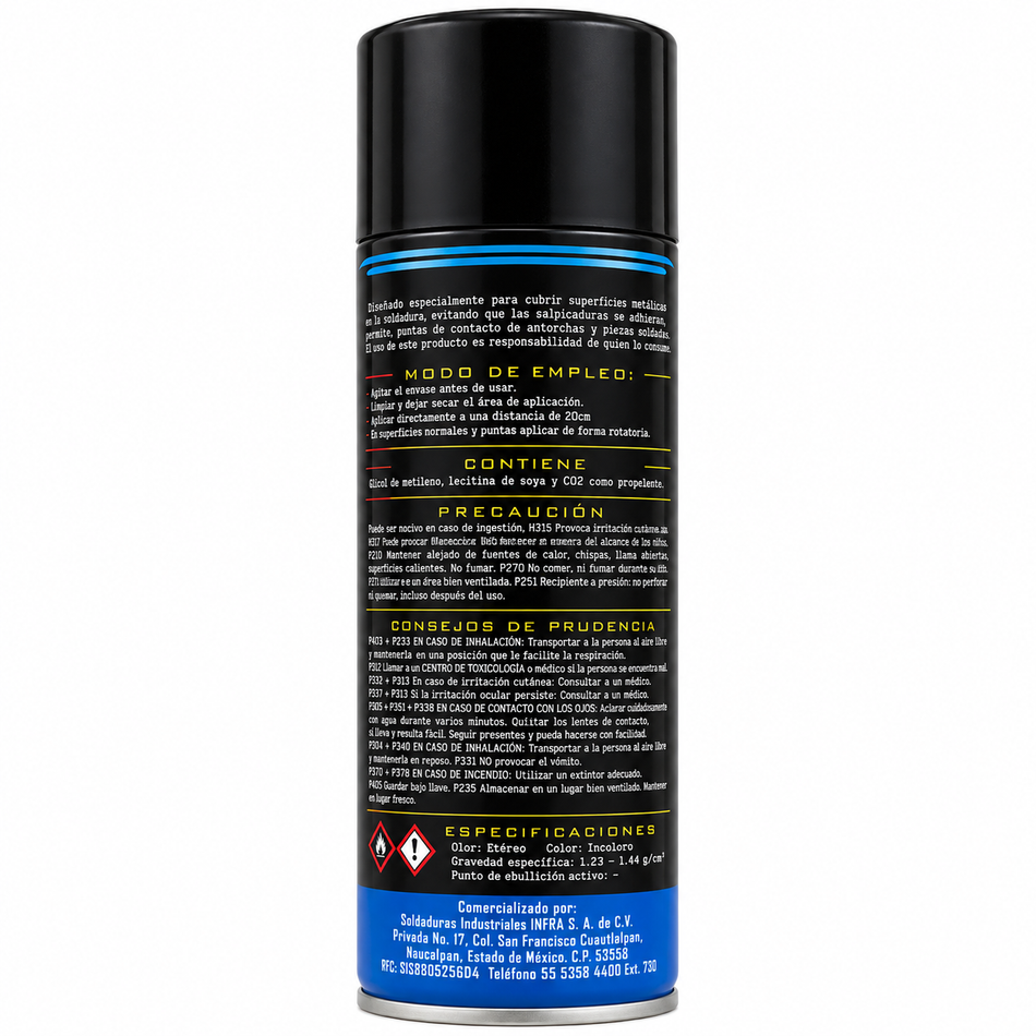 Spray Antisalpicaduras Para Soldadura Siisa Infra 16OZ 454G