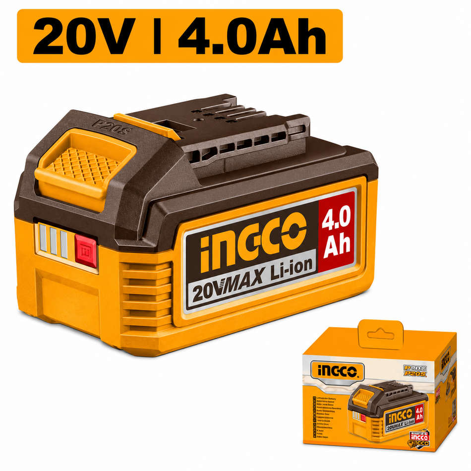 Batería Ingco 4.0Ah Li-ion 20V FBLI20021 P20S Litio Original