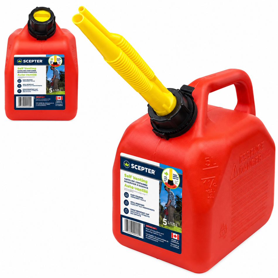 Tanque Bidon Para Gasolina 5 Litros Plastico Scepter SC-11979