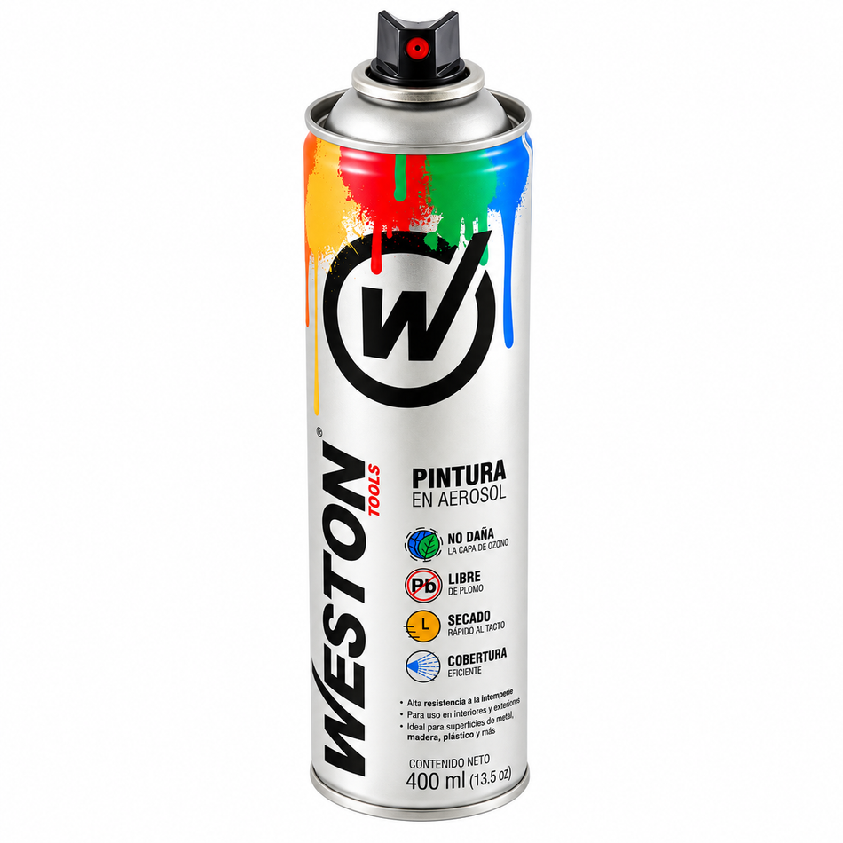 Pintura En Aerosol Spray 400ML Secado Rápido Weston
