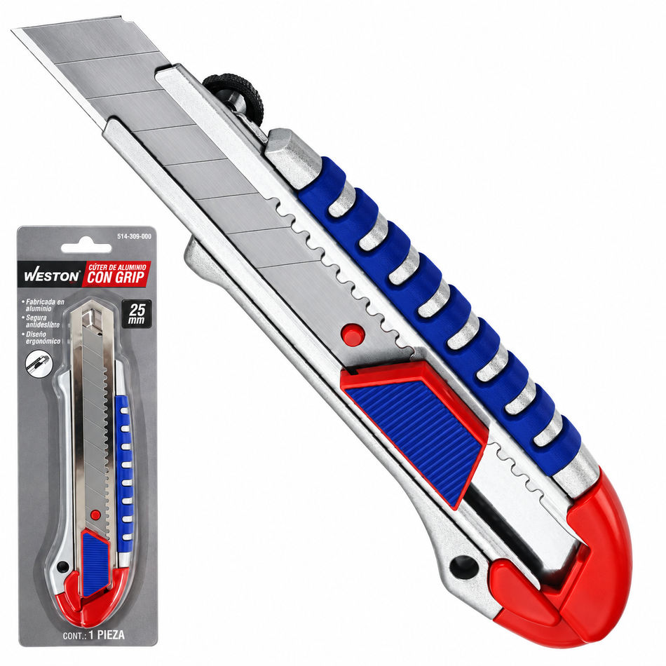 Cutter De Aluminio 25mm Grip Reforzado Weston ST-6-300-060