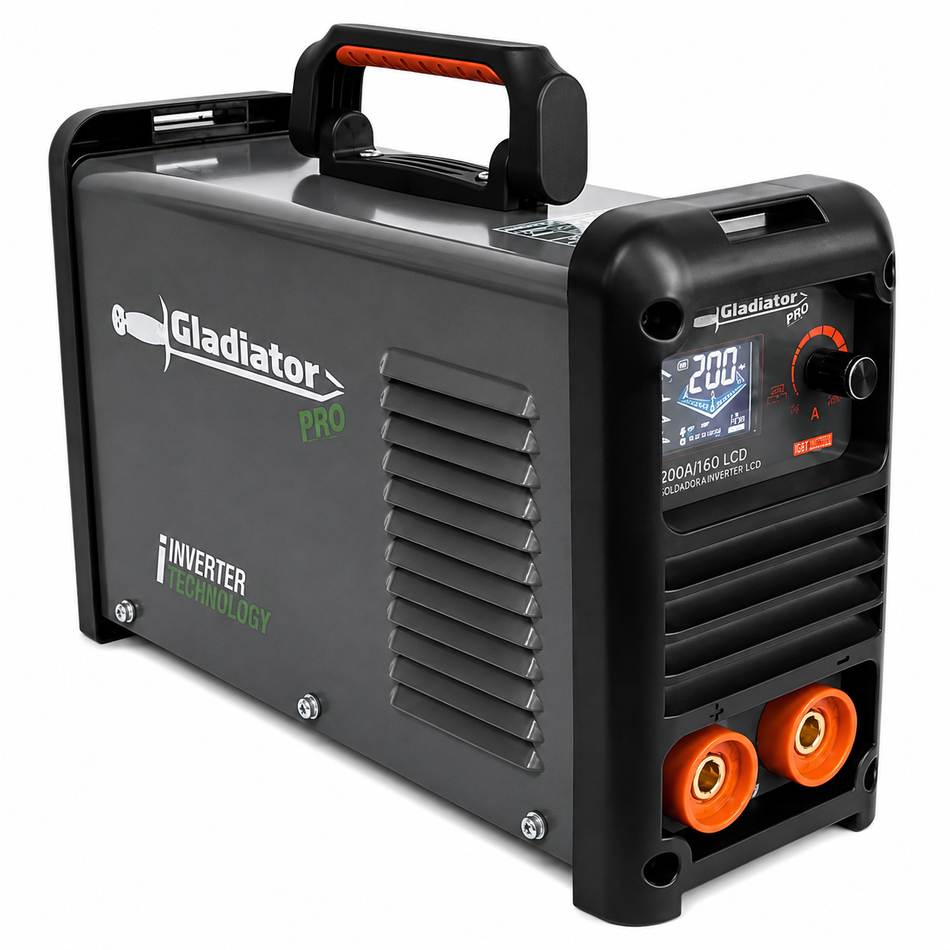 Soldadora Inversora Gladiator IE 9200/160 LCD 200Amp 110/220V