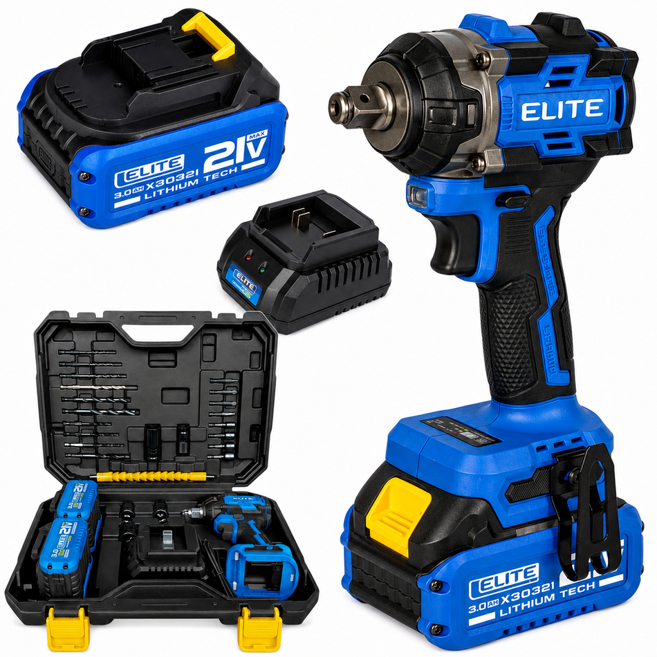 Llave De Impacto Inalambrica Elite XIW2135K 1/2" 350Nm 21V Brushless