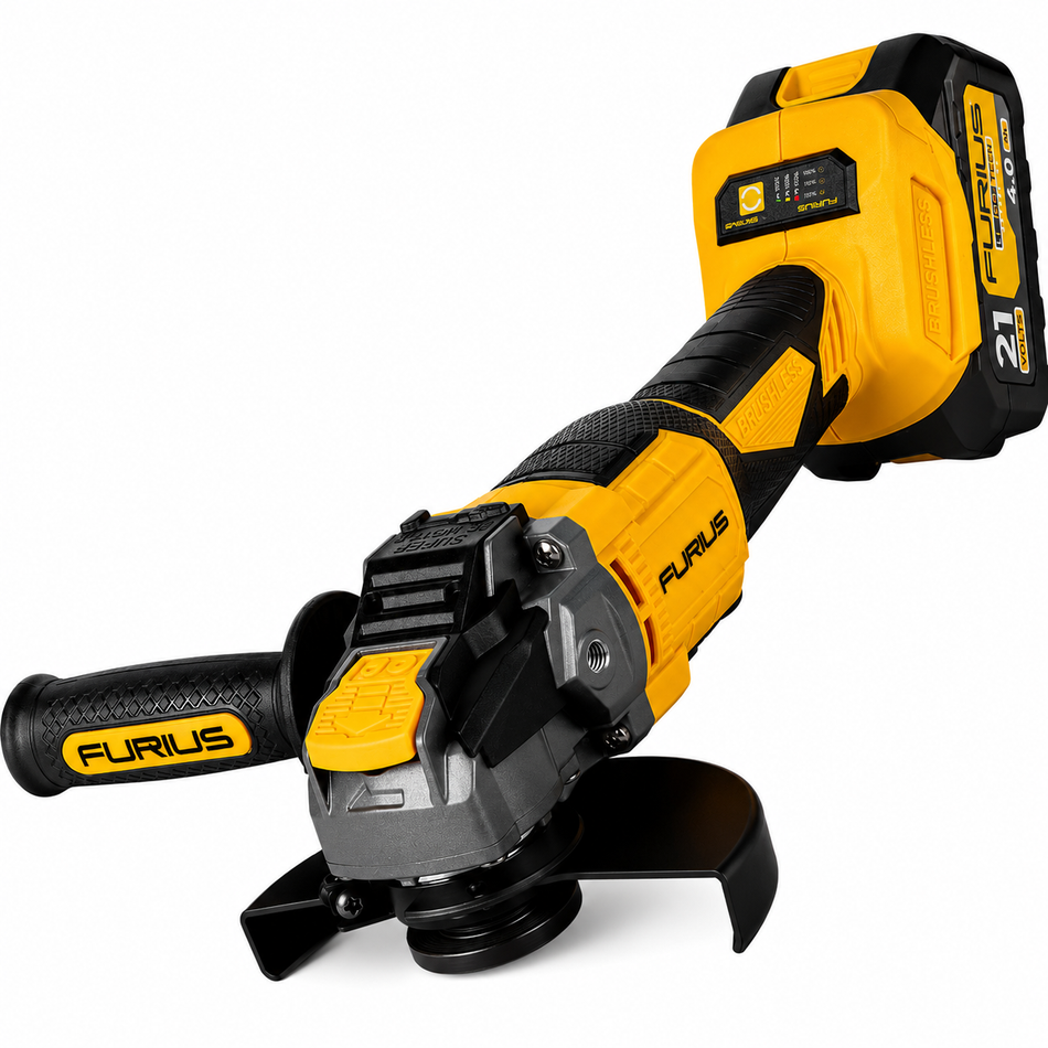 Esmeriladora Angular Inalambrica Furius FAG2170K 4-1/2" 21V Brushless