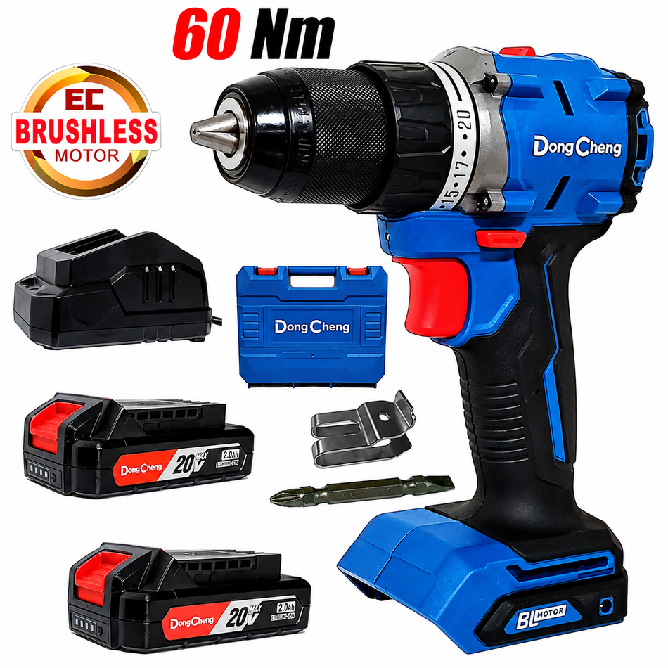 Taladro Rotomartillo Inalambrico DongCheng DCJZ2060IAM 1/2" 20v 60Nm Brushless