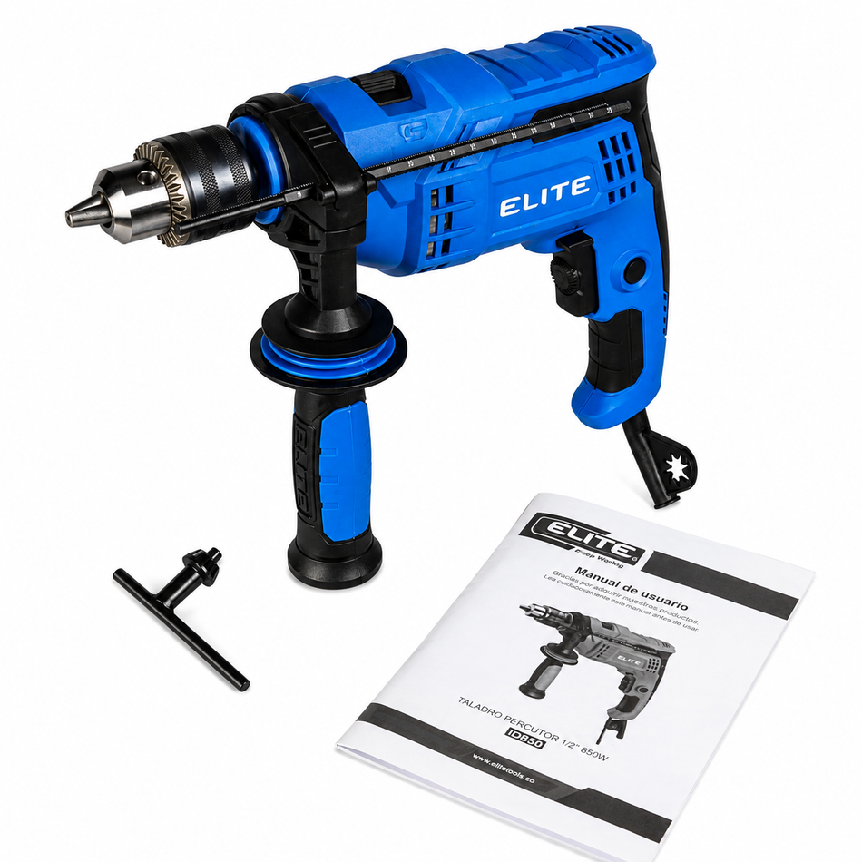 Taladro Rotomartillo Elite ID850 850W 1/2" 3000RPM Vvr