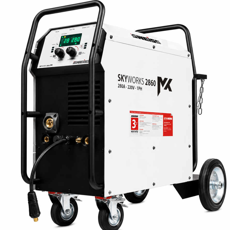 Soldadora De Microalambre Inversora Multiprocesos Sweiss SKYWORKS 2860 280A 220V SWW2860