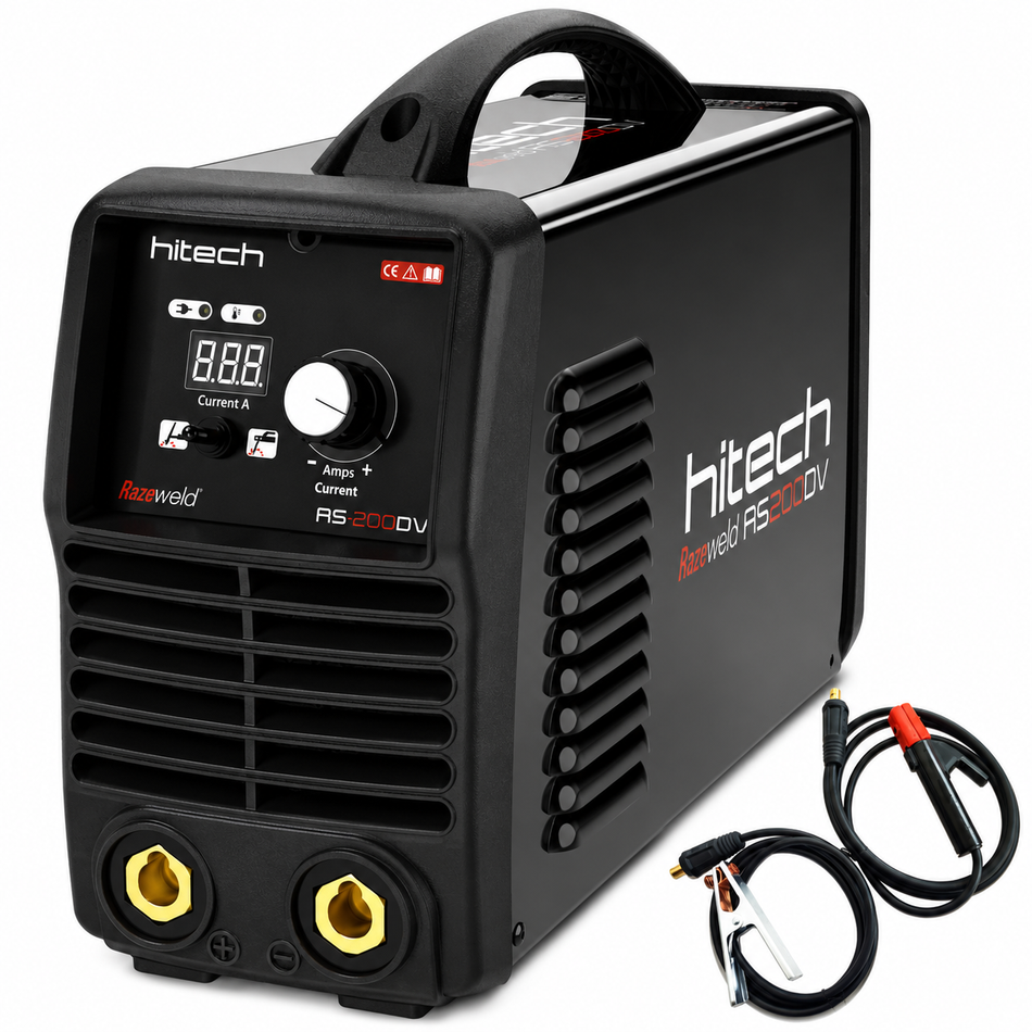 Soldadora Inversora Hitech RS200DV 200A 110/220V MMA/TIG Industrial