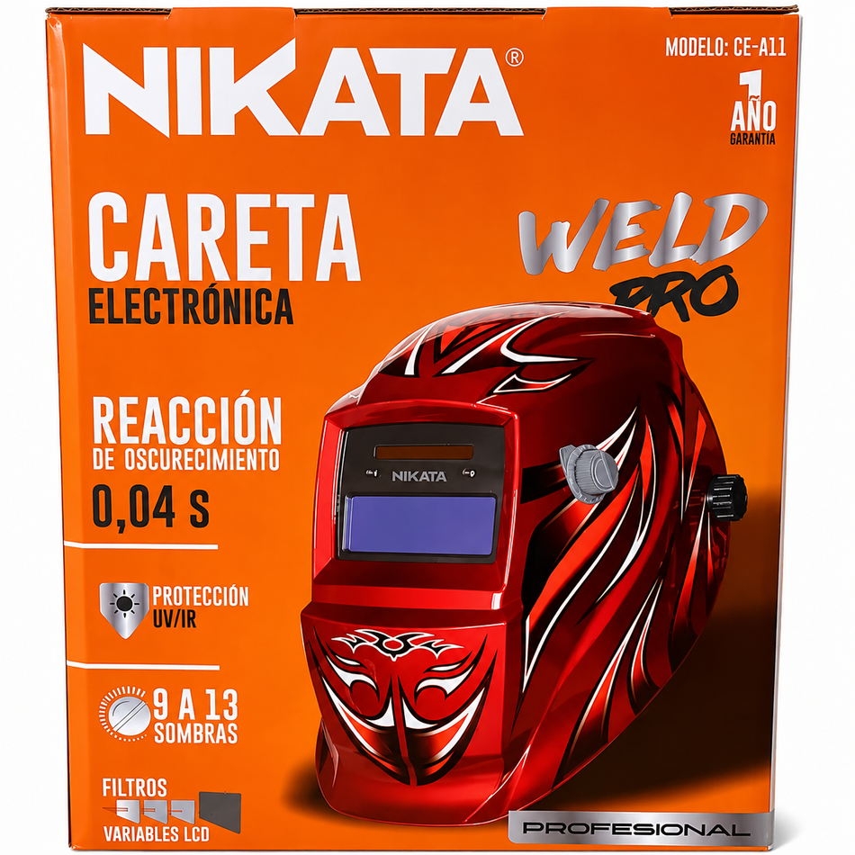 Careta Para Soldar Electrónica 13 Sombras Nikata CE-A11