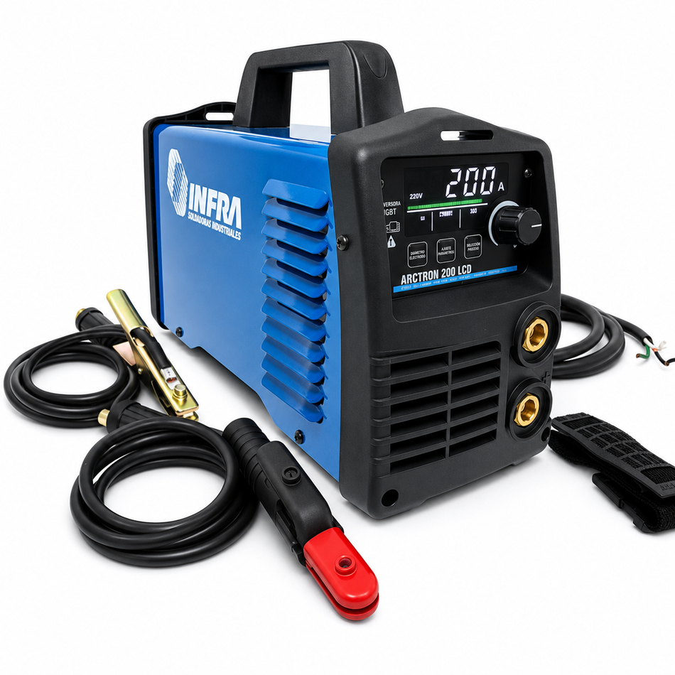 Soldadora Inversora Infra 200A ARCTRON 200 LCD 110/220V MMA/TIG
